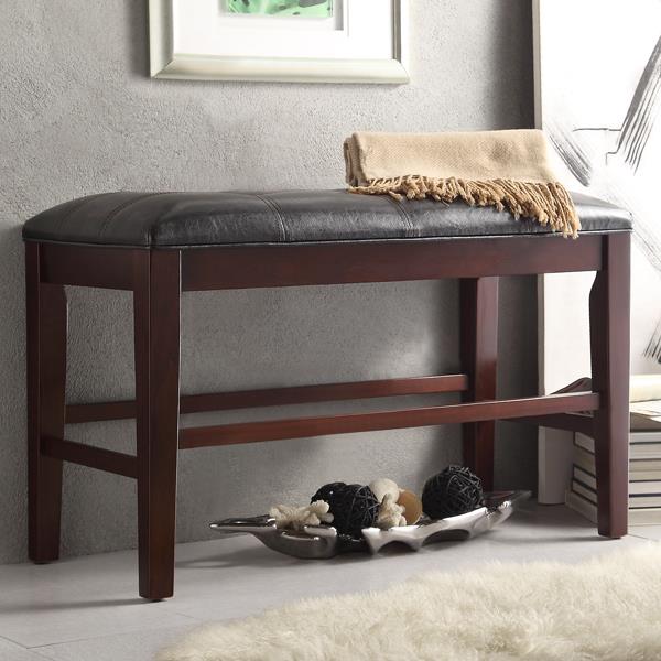 Counter height outlet bench with storage
